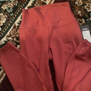 Yogalicious High-Waisted Coral Leggings